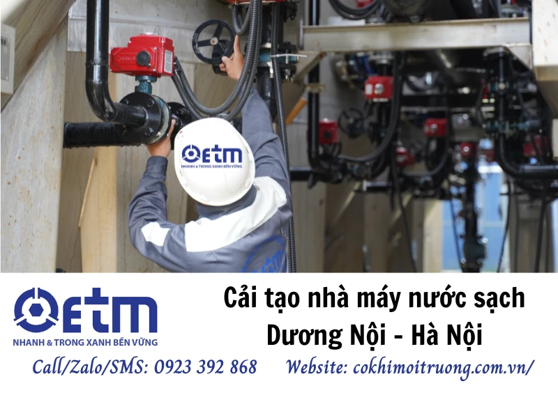 Cải tạo nhà máy nước sạch Dương Nội - Hà Nội
